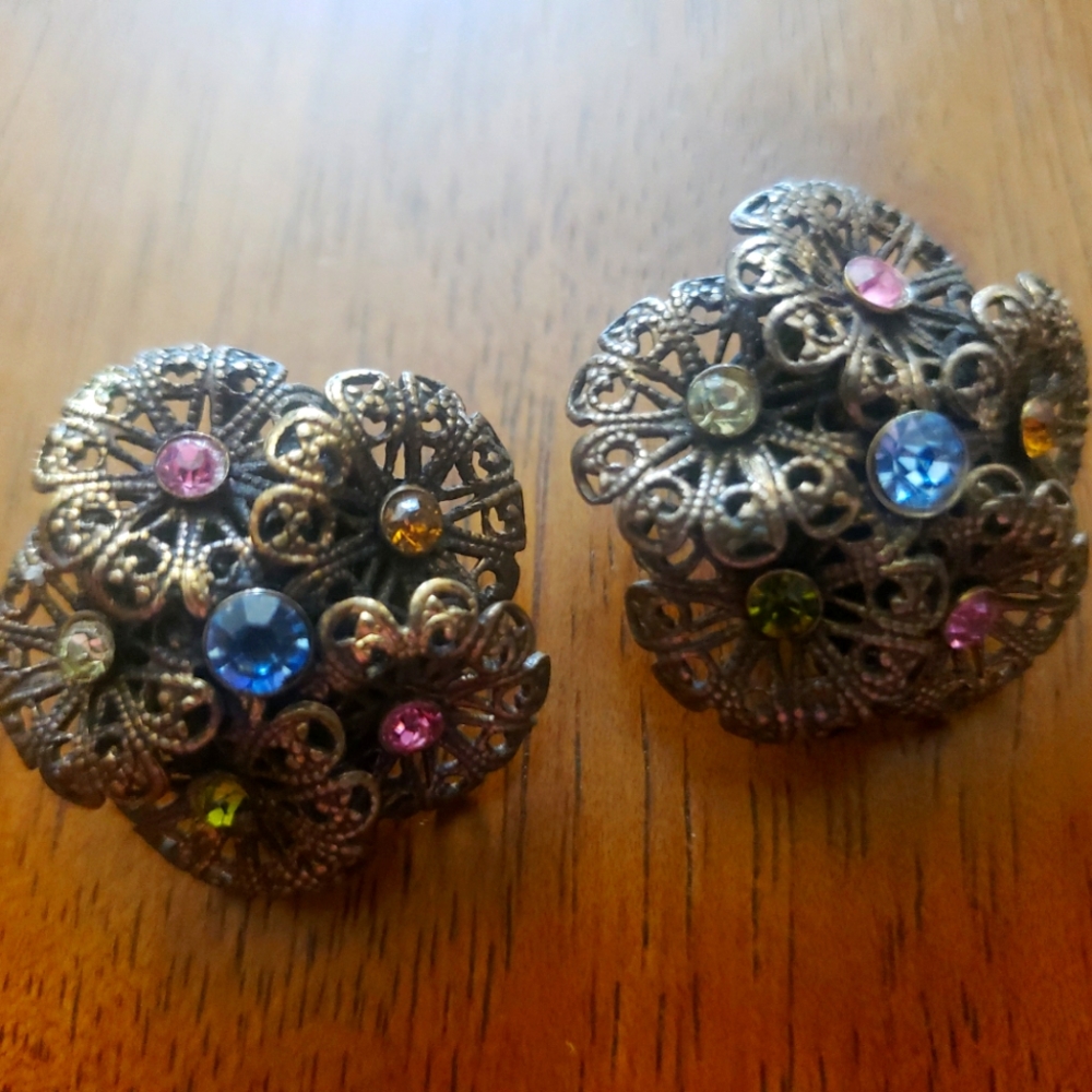Gorgeous Vintage Marvella Clip-on Earrings